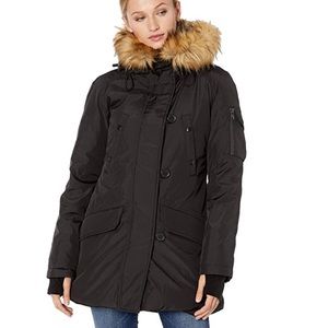 S13 New York Black Down Parka, Women’s XS